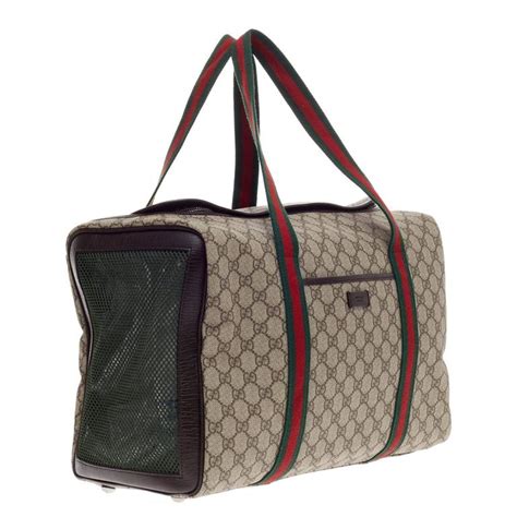 gucci cat head purse|Gucci pet carrier bag.